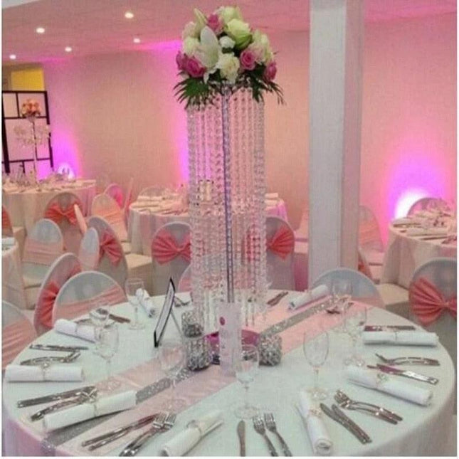Stunning Acrylic Crystal Centerpiece for Weddings and Events | 110cm Height