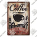 Vintage Coffee Shop Metal Sign - Retro Decor for Home and Gift Giving