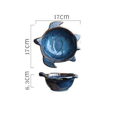 Elegant Japanese Botanical and Ocean-Inspired Ceramic Plates - Unique Irregular Design for Sophisticated Dining