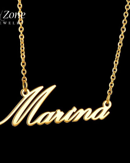 Personalized Gold Stainless Steel Choker Necklace - Stylish Women's Accessory