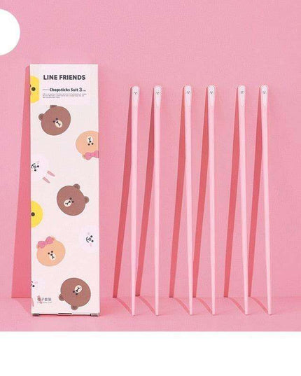 Elegant Line Friends Cartoon Chopsticks: Enhance Your Dining Experience with Style