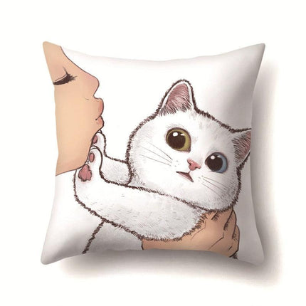 Pawsitively Adorable Cat Lover's Pillowcase