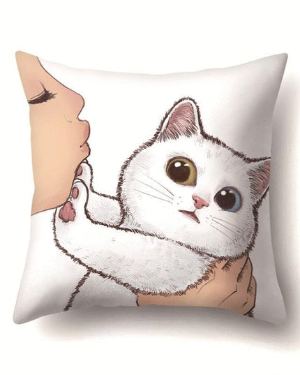 Pawsitively Adorable Cat Lover's Pillowcase