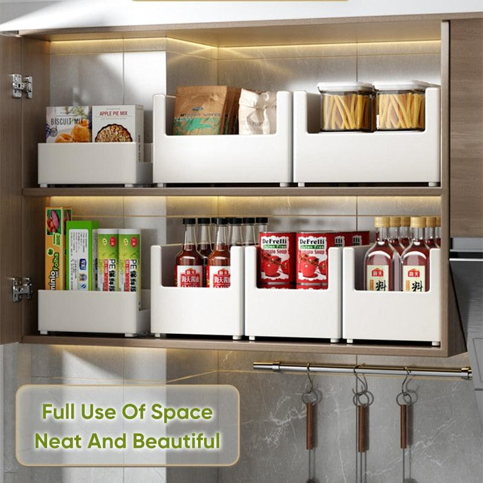 Elegant Kitchen Organizer Box Set - Stylish Storage Solution for Cupboards and Drawers