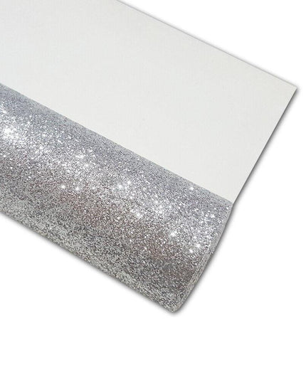 Lustrous Black and Gold Glitter Faux Leather Craft Sheet for Exceptional DIY Projects