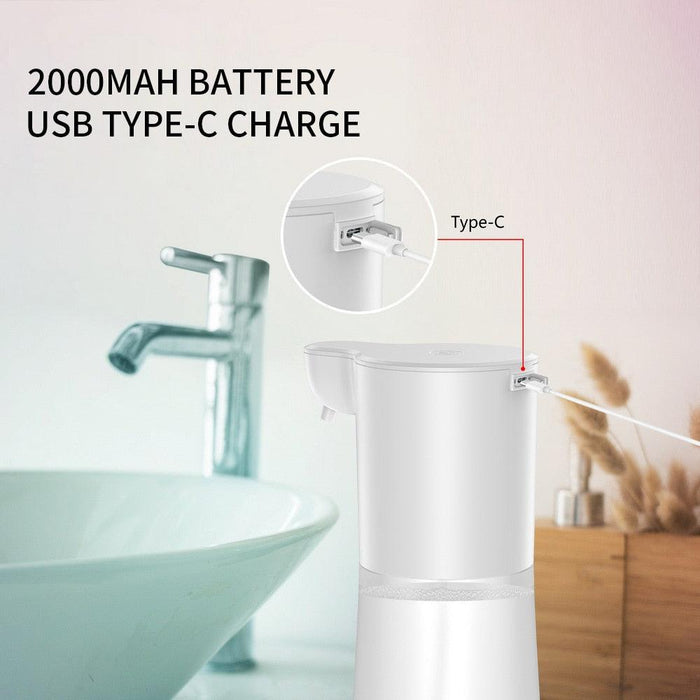 2000mAh USB Charging Automatic Induction Foam Soap Dispenser