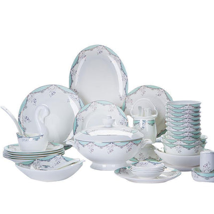 Opulent European Botanica Dining Ensemble - Exquisite Tableware for Memorable Gatherings