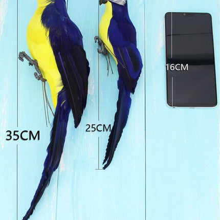 Vibrant Tropical Parrot Garden Sculpture - Realistic Outdoor Bird Decor