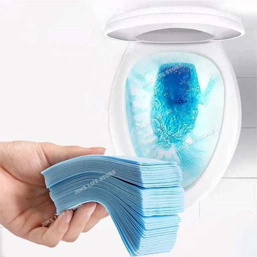 Sanitary Living: 30PCS Toilet Cleaner Sheets for Effortless Home Hygiene