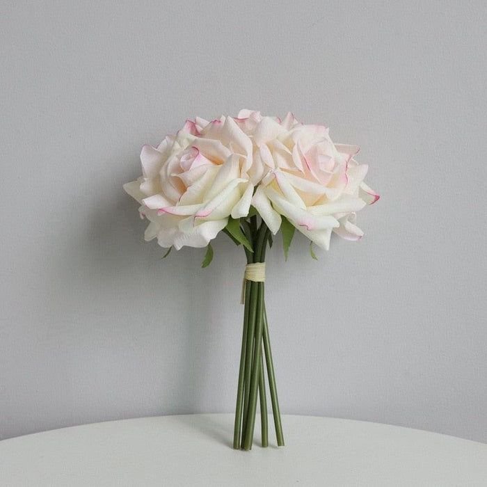Lifelike Luxury Rose Hand Bouquets - Exquisite Decor for Weddings & Homes