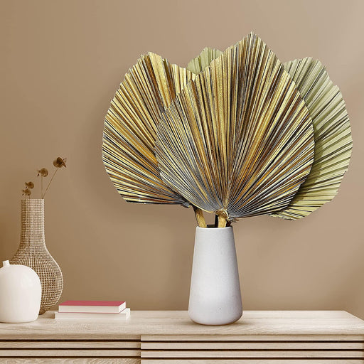 Golden Boho Palm Spear Bundle - Natural Dried Leaves for Home & Wedding Decor