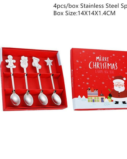Joyful Holiday Spoon Set for Festive Dining