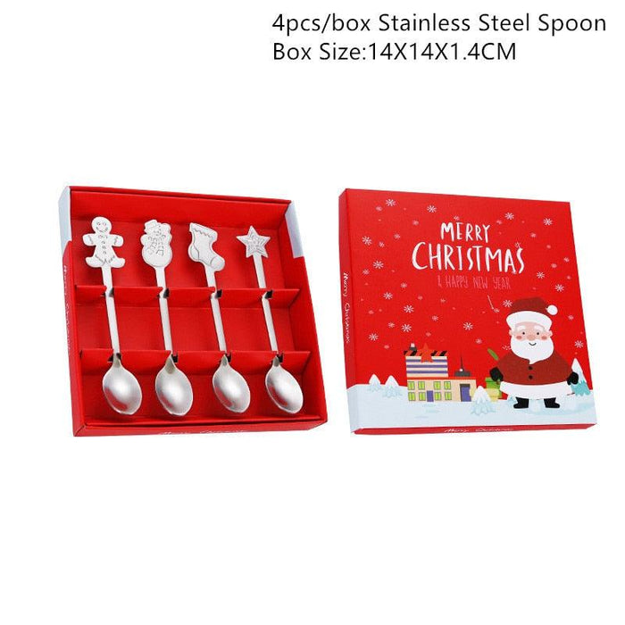 Festive Christmas Spoons Set: Elevate Your Holiday Dining Experience