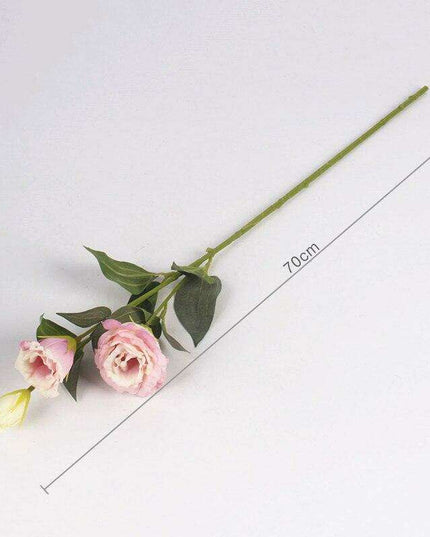 Eternal Elegance: Stunning Handcrafted Faux Latex Rose Branch for Timeless Décor