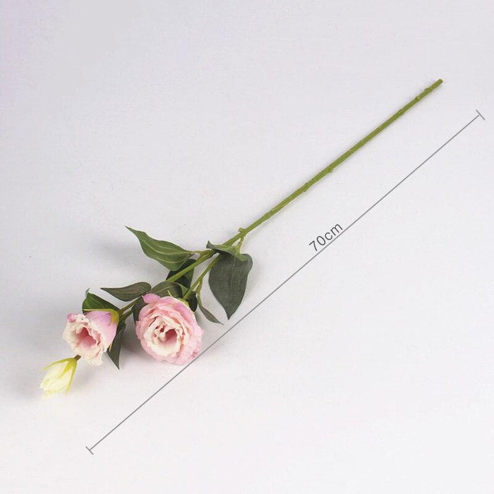 Elegant Touch: Handcrafted Realistic Artificial Latex Rose Branch by JAROWN