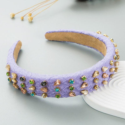 Lavish Purple Glam Headband - Stylish Hair Accessory for Women