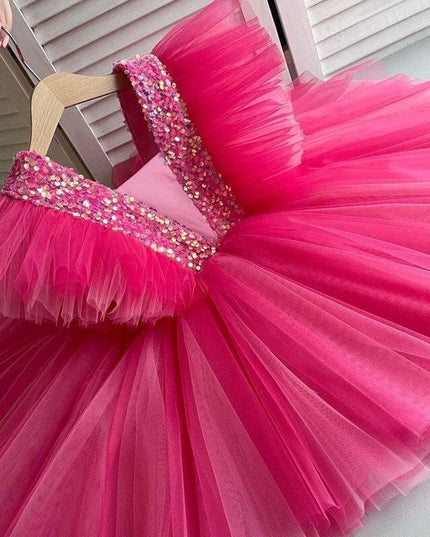 Charming Floral Bow-Back Dress for Young Royalty