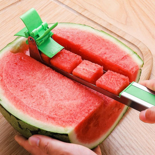 Watermelon Cutter & Fruit Slicer: Time-Saving Stainless Steel Kitchen Tool for Easy Fruit Preparation