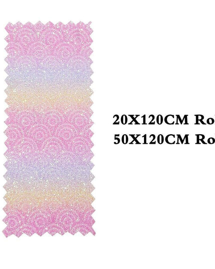 Vibrant Glittery Faux Leather Crafting Roll - Ignite Your Creative Projects