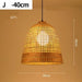 Handmade Rattan Chandelier with Straw Hat Design - Rustic Elegance for Cozy Ambiance