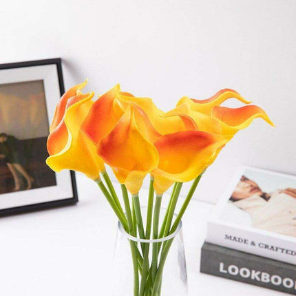 Lifelike Premium PU Calla Lily Artificial Flowers for Sophisticated Home Decor