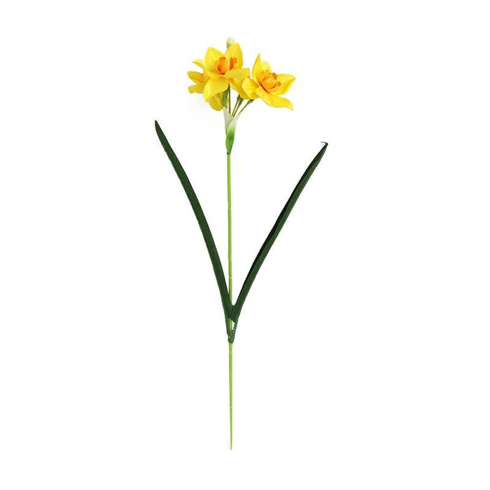 Silk Narcissus Flower Bouquet: Timeless Elegance for Refined Interiors