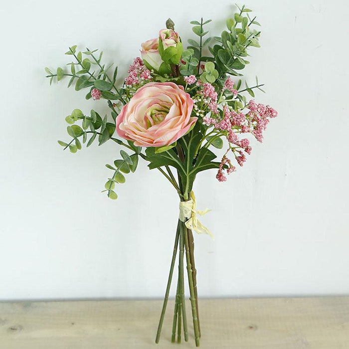 Elegant Silk Rose and Baby's Breath Bouquet Bundle for Refined Home and Event Styling