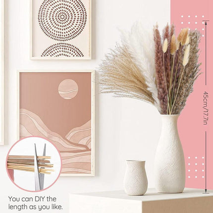 Enchanting Bohemian Bliss: 74-Piece Sun-Kissed Pampas Grass Decor for Stunning Weddings