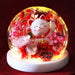 Eternal Love - Glass Dome Set with Forever Roses, Dried Blooms, and LED Lights