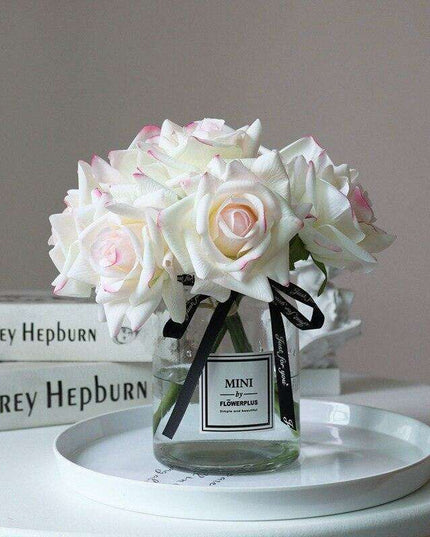 Lifelike Luxury Rose Hand Bouquets - Exquisite Decor for Weddings & Homes
