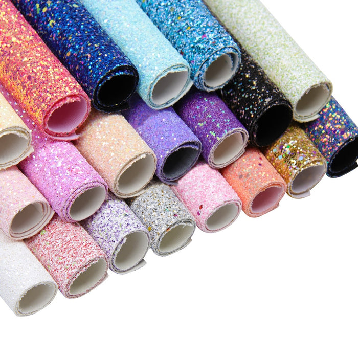 Rainbow Iridescent Glitter Vinyl Fabric Roll - Crafting and DIY Projects
