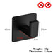 Sleek Black Wall Hook Organizer Set - Modern Storage Solution with Hassle-Free Installation