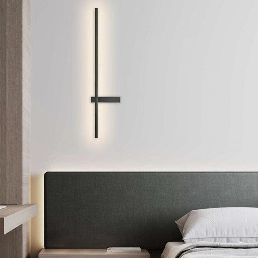 Modern Nordic Brass Long Bar LED Wall Lamp For Minimalist Home Room Decor Office Living Study Bedroom-0-Très Elite-Black 650MM 10W-Très Elite