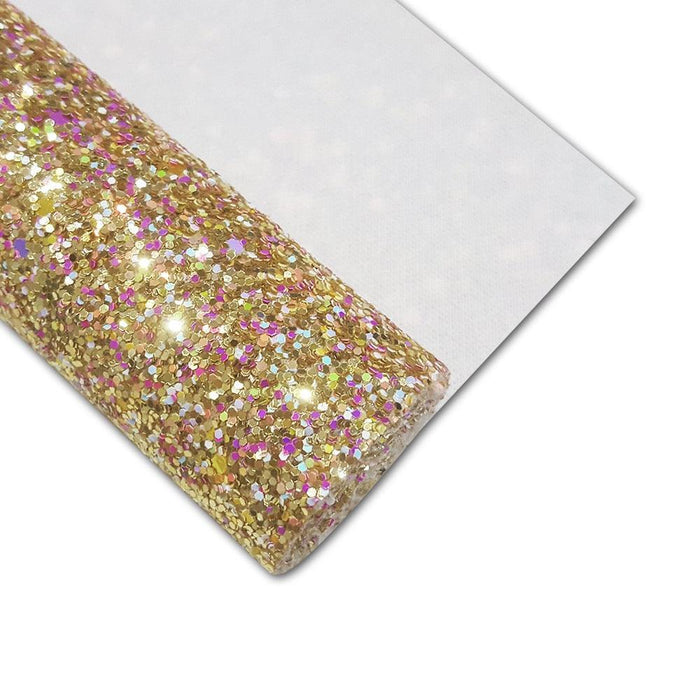 Glamorous Golden Faux Leather Crafting Roll - Essential for Creative Projects
