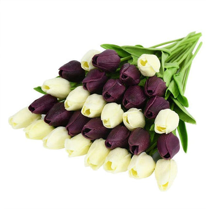 Elegant 31-Piece Faux Tulip Arrangement - Enhance Your Celebrations