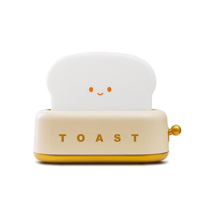 Cute Toast Lamp Bread Night Light Rechargeable Dimming Bedroom Bedside Desk Decor Table Lamp Sleeping Light Christmas Gift-0-Très Elite-Yellow-Très Elite