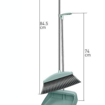 Versatile Space-Saving Broom and Dustpan Combo: Durable and Stylish Cleaning Solution