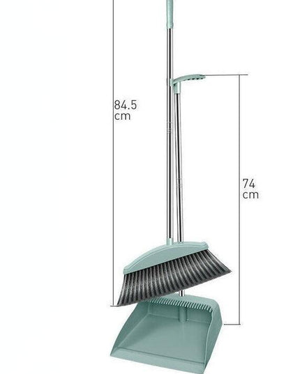 Versatile Space-Saving Broom and Dustpan Combo: Durable and Stylish Cleaning Solution