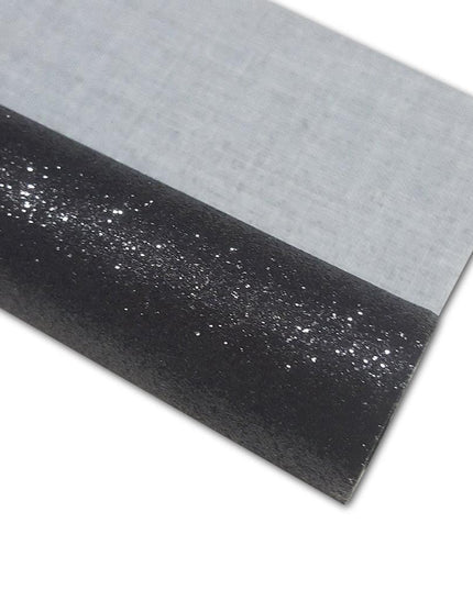 Sparkling Black Faux Leather Crafting Roll: Unleash Your Artistic Potential