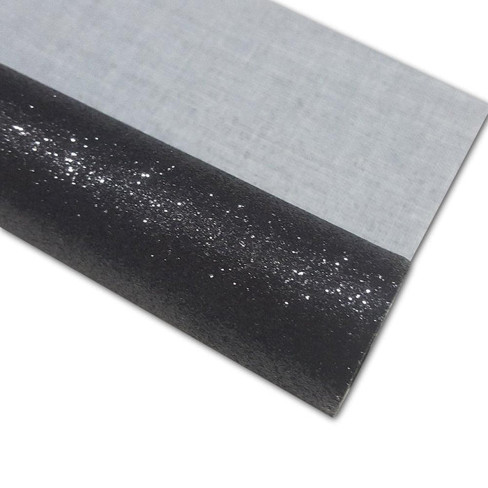 Sparkling Black Faux Leather Crafting Roll: Unleash Your Artistic Potential