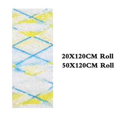 Glittering Rhombic Faux Leather Craft Roll - Ideal for Stylish Hair Accessories and Festive Creations