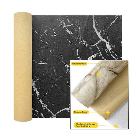 Marble Effect Self-Adhesive Faux Leather Crafting Sheets - Must-Have for Creative Transformations