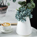 Elegant Nordic Ceramic-Finish Plastic Vase