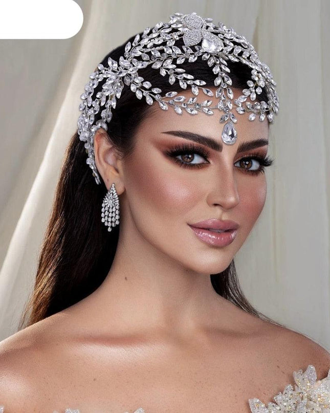 Radiant Rhinestone Wedding Headband: Sophisticated Bridal Hair Accessory
