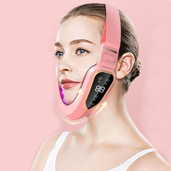 Radiant Contour Facial Sculpting Device: Advanced LED Light Therapy & Intelligent Massage Features