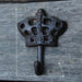 European Crown Retro Cast Iron Coat Hook - Elegant Decor Essential