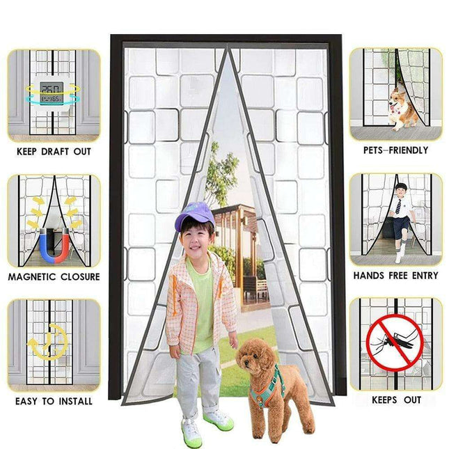 Magnetic Bug-Blocking Curtain for Superior Home Insulation