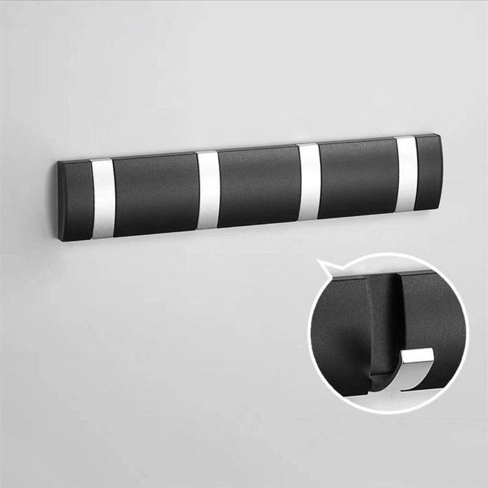 Folding Towel Rack Hooks with Easy Nail-Free Installation for Bathroom and Wall Storage