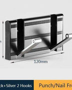 Black Silver 2 Hooks