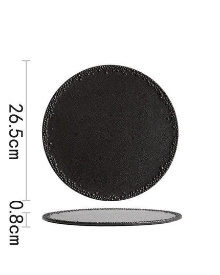 Sophisticated Pearl Point Ceramic Plate Collection for Elegant Dining